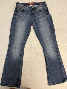 Lucky Brand Sofia Boot Jeans Women's 6/28 Ankle Medium Wash Bootcut Denim